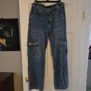 Aeropostale Denim Utility Cargo Pants
